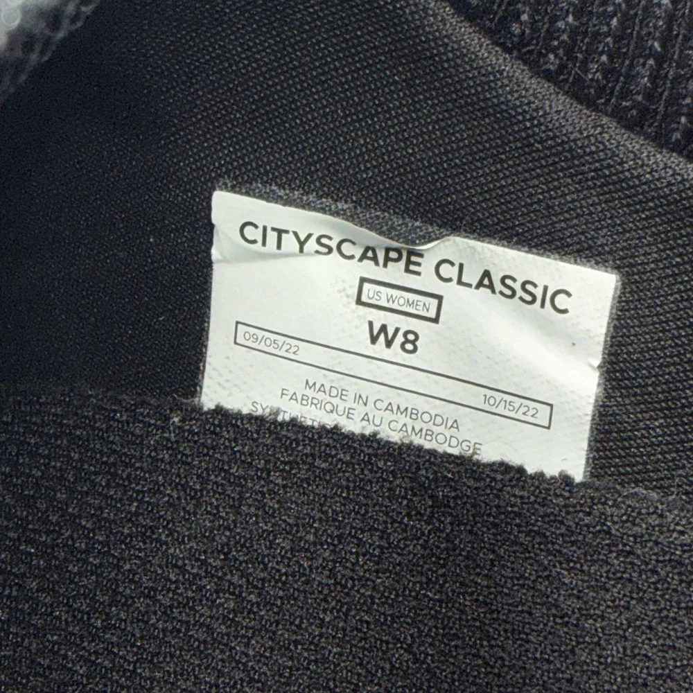 Vessi Cityscape Classic Black Waterproof Knit Sneakers Womens 8